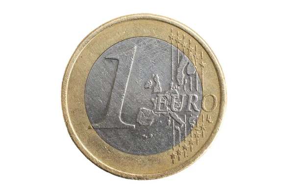 Beyaz Zemin Üzerinde Euro Para — Stok fotoğraf