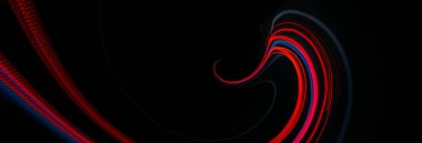 Gece arabaların ışıkları. uzun pozlama