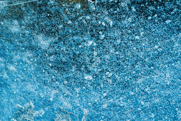 Blue Ice Visible Details Interesting Background Royalty Free Stock Photos