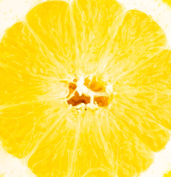 Gelbe Zitrone Mit Sichtbaren Details Hintergrund Oder Textur — Stockfoto