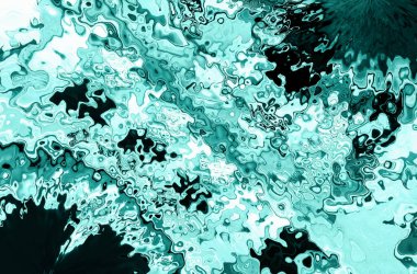 İlginç bir desenle mavi boyayla boyanmış siyah bir kağıt.