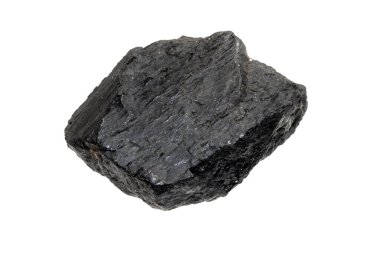 beyaz izole edilmiş bir arkaplanda kömür