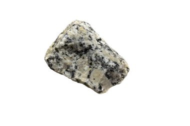 Beyaz izole arkaplanda granit taş