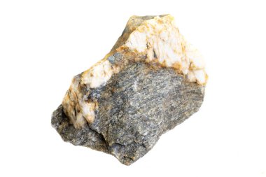 beyaz kuvars çizgili siyah taş izole edilmiş arkaplan