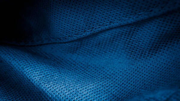 Kék Pamutanyag Textúra Vagy Háttér — Stock Fotó