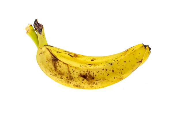 Plátanos Amarillos Sobre Fondo Blanco Aislado —  Fotos de Stock