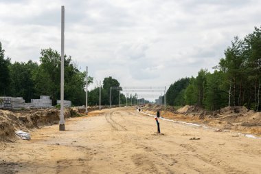 Katowice 'den Pyrzotwo' ya kadar yeni bir demiryolu hattı inşaatı