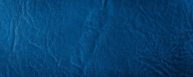 İlginç bir dokusu olan mavi doğal deri.