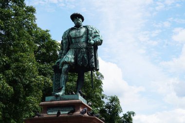 Stuttgart 'ta Von Herzog Christoph auf dem Schlossplatz heykeli