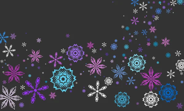 雪と円カラーのベクトルの背景 — ストックベクタ