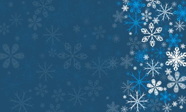 Vektör şeffaf kar tanesi kar taneleri arka plan