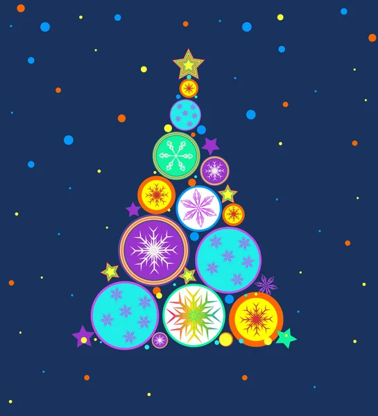 Noel ağacı Noel vektör arka plan — Stok Vektör