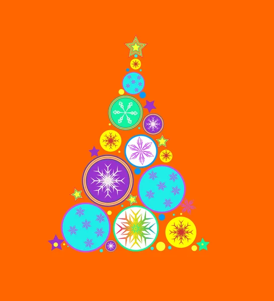 Fondo vector de Navidad con árbol de Navidad Ilustraciones De Stock Sin Royalties Gratis