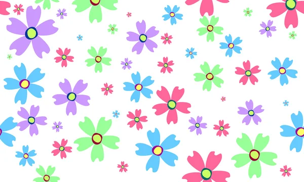 Achtergrond met bloemen — Stockvector