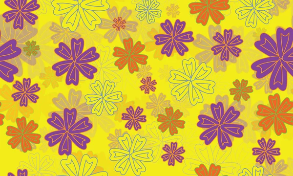 Fondo con flores — Vector de stock