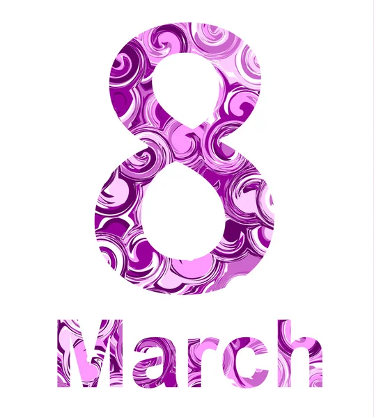 Women's Day March 8 — Stock Vector