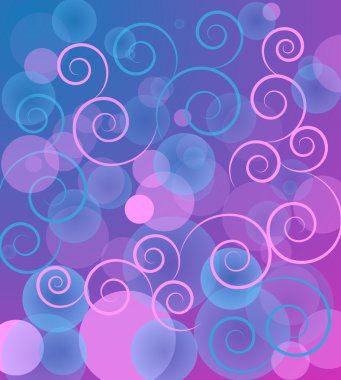 vektör arka plan swirls ile