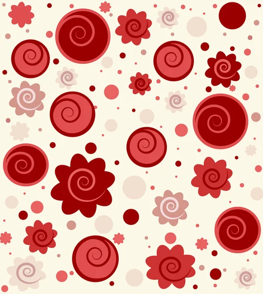 Vector background with circles and swirls — Stock Vector