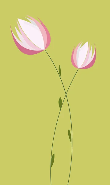 Background with tulips — Stock Vector