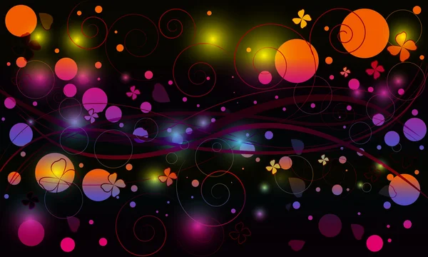 Vector background with swirls — Stock Vector