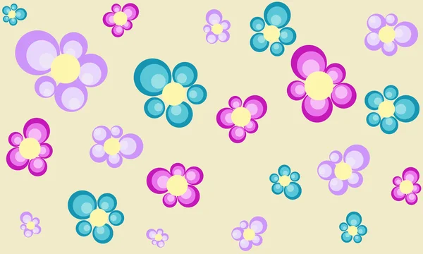 Vektor Hintergrund mit Blumen — Stockvektor