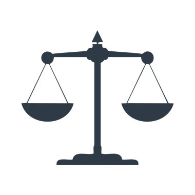 Gri ölçekli logo, adalet, denge