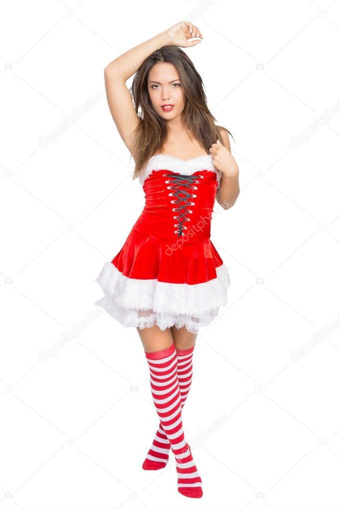 Attractive Christmas girl