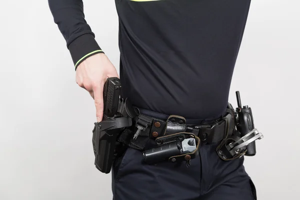 Armed police officer — Stock Photo, Image