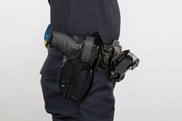 Armed police officer — Stock Photo, Image
