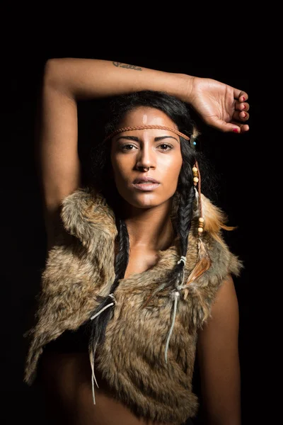 Native american ragazza — Foto Stock