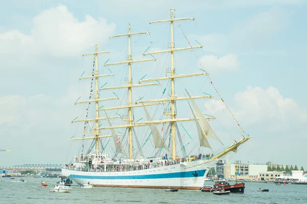 Tallship tijdens Sail 2015 Amsterdam — Stockfoto