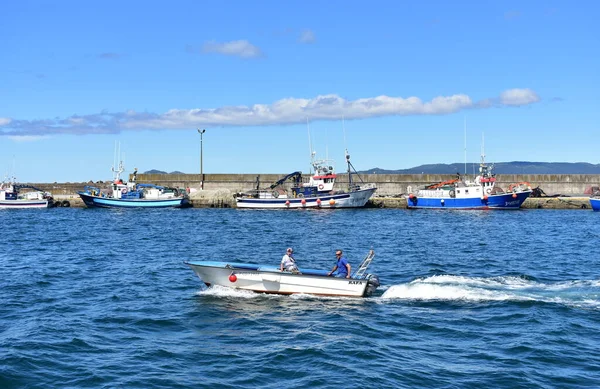 Portosin Španělsko Června2020 Přístavní Galicijská Rybářská Plavidla Slavném Rias Baixas — Stock fotografie