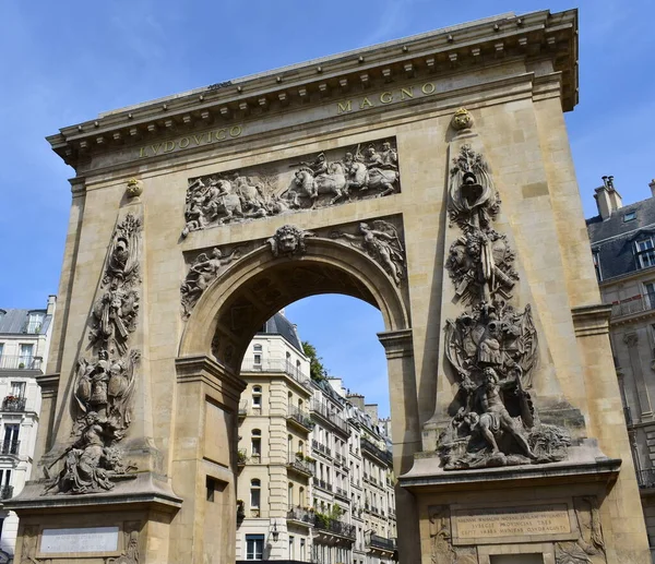 Porte Saint Denis Arco Triunfal Erigido Por Luis Xiv 1672 — Foto de Stock