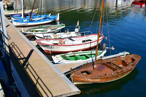 Muros Spain June 2020 Old Wooden Galician Traditional Fishing Boats — Fotografia de Stock