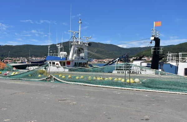 Muros Espagne Août 2020 Bateau Pêche Galicien Dans Port Avec — Photo