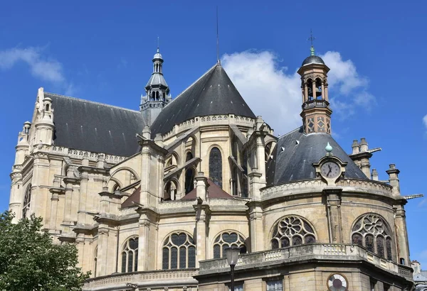 Saint Eustache Gothic Church Les Halles Neighbourhood Paris France — Fotografia de Stock