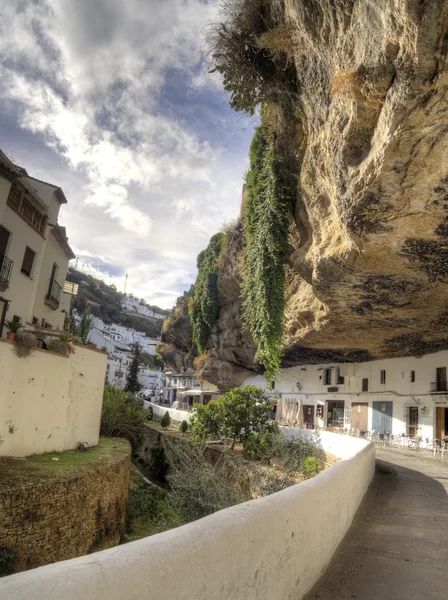 Setenil Andalucia   picturesque village with houses embedded in — Stock Photo, Image