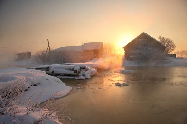 Зима в Карелии — стоковое фото
