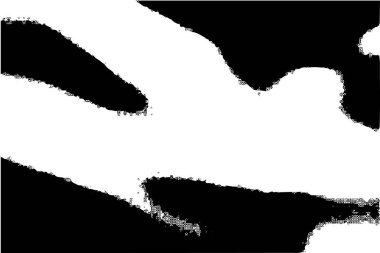 Siyah beyaz desenli, noktalı, lekeli, çizik ve çizikli sıkıntılı bir arkaplan. Soyut vektör illüstrasyonu.