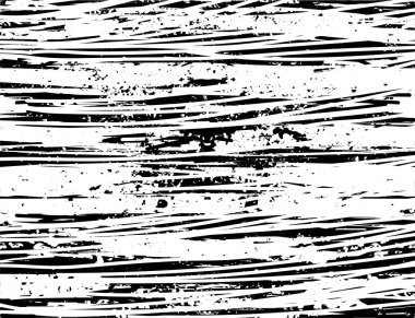 Siyah beyaz desenli, noktalı, lekeli, çizik ve çizikli sıkıntılı bir arkaplan. Soyut vektör illüstrasyonu.