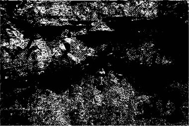 Siyah beyaz desenli, noktalı, lekeli, çizik ve çizikli sıkıntılı bir arkaplan. Soyut vektör illüstrasyonu.