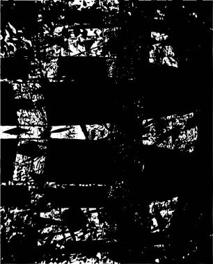 Siyah beyaz desenli, noktalı, lekeli, çizik ve çizikli sıkıntılı bir arkaplan. Soyut vektör illüstrasyonu.