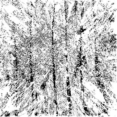 Siyah beyaz desenli, noktalı, lekeli, çizik ve çizikli sıkıntılı bir arkaplan. Soyut vektör illüstrasyonu.