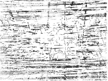 Siyah beyaz desenli, noktalı, lekeli, çizik ve çizikli sıkıntılı bir arkaplan. Soyut vektör illüstrasyonu.