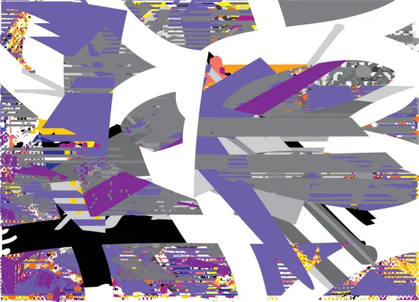 Gestörte Hintergrundfarbe Mit Punkten Flecken Kratzern Und Linien Abstrakte Vektorillustration — Stockvektor