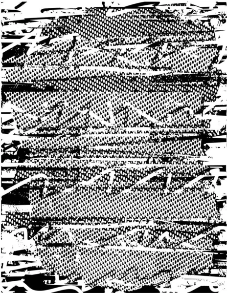 Siyah Beyaz Desenli Noktalı Lekeli Çizik Çizikli Sıkıntılı Bir Arkaplan — Stok Vektör