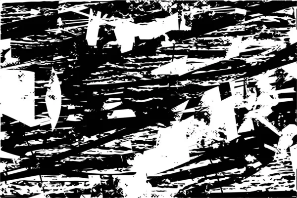 Fond Tourmenté Texture Noire Blanche Avec Points Taches Rayures Lignes — Image vectorielle