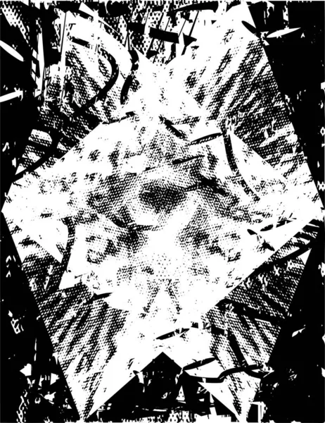 Тревожный Фон Черно Белой Текстуре Точками Пятнами Царапинами Линиями Абстрактная — стоковый вектор