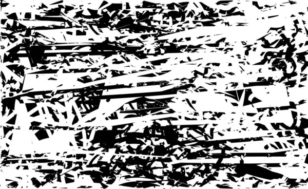 Fond Tourmenté Texture Noire Blanche Avec Points Taches Rayures Lignes — Image vectorielle