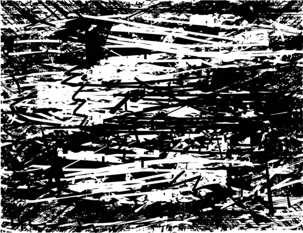 Siyah Beyaz Desenli Noktalı Lekeli Çizik Çizikli Sıkıntılı Bir Arkaplan — Stok Vektör